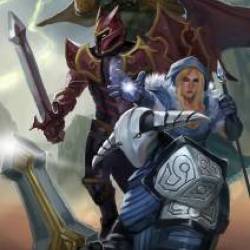 Prophet, Dragon Knight, Crystal Maiden and Sven