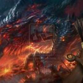 Drow Ranger and Dragon (Diablo)